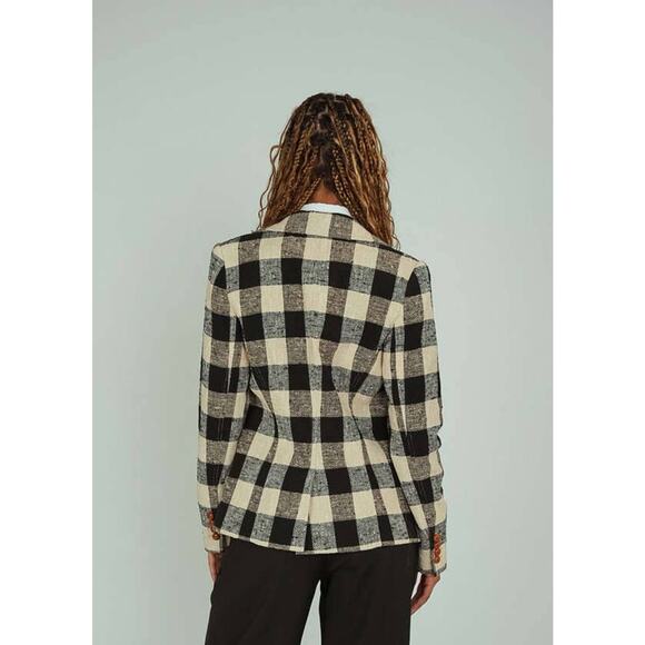 Smythe Cut Away Blazer in Black Check 4 - Picture 3 of 3